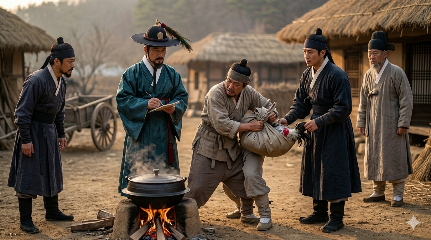 조선 반계법 닭 독살 실험 - 영조 닭 실험 중단령 백반 검시 수사 에피소드