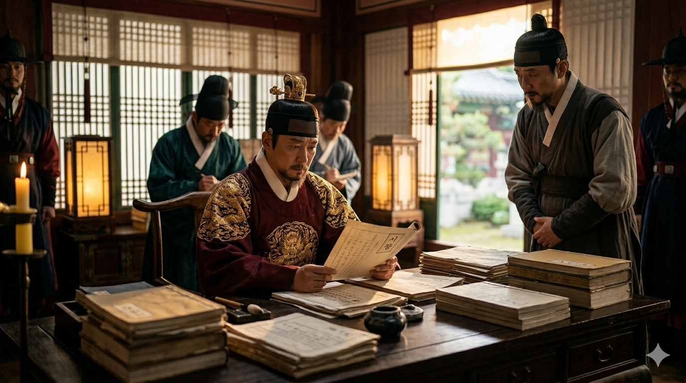 정조대왕 안핵어사 파견 최종 판결 - 조선 미제사건 왕 검시 보고서 검토 수사 시스템