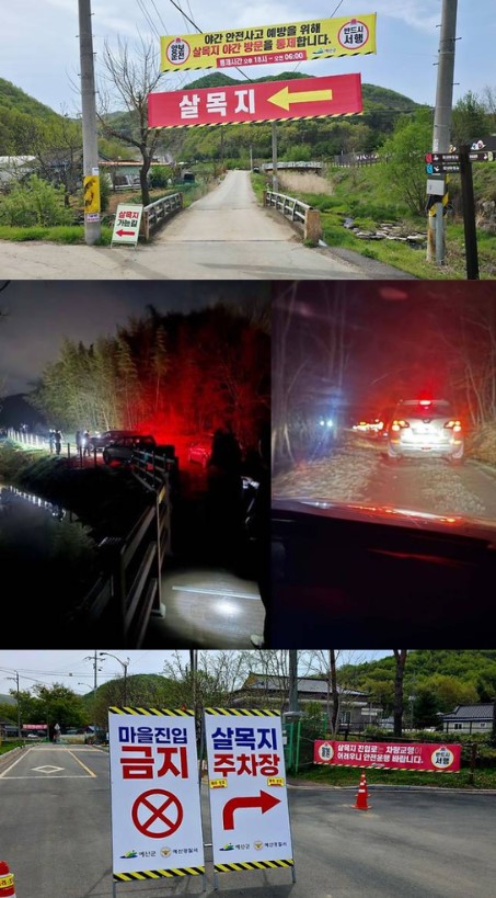 살목지 실제 저수지 충남 예산군 야간 방문객 폭증 차량 통제 현장 영화 흥행 효과