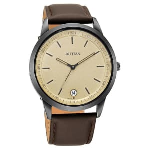 Titan Analog Beige Dial
