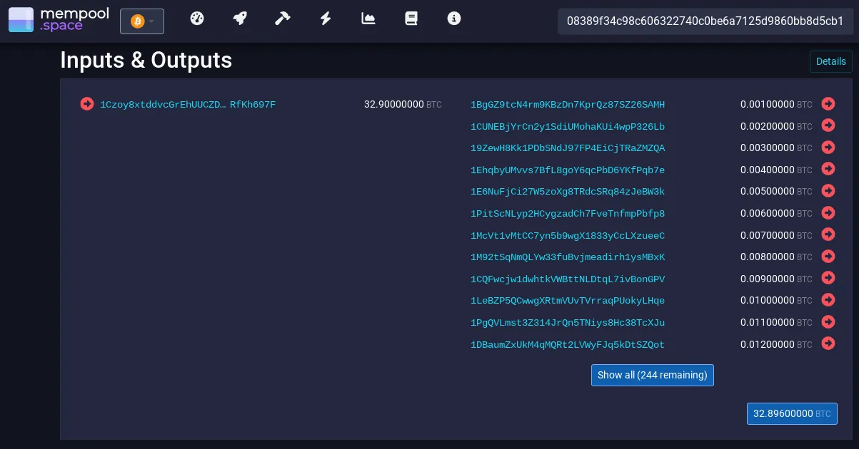 A puzzle transaction
