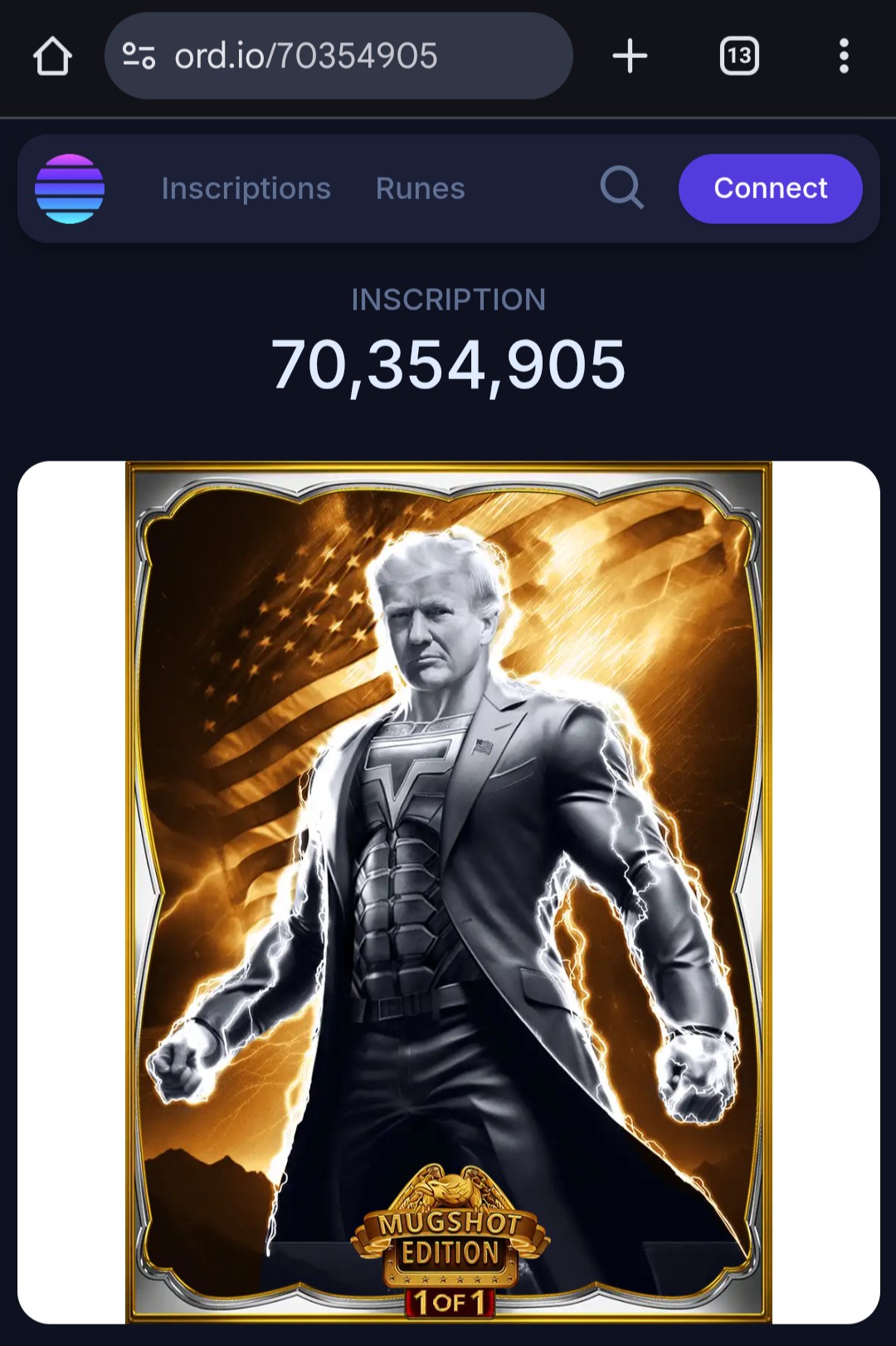 Trump được lưu danh trên blockchain Bitcoin