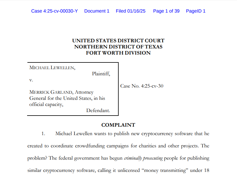 Programmer is taking the U.S. Attorney General to court