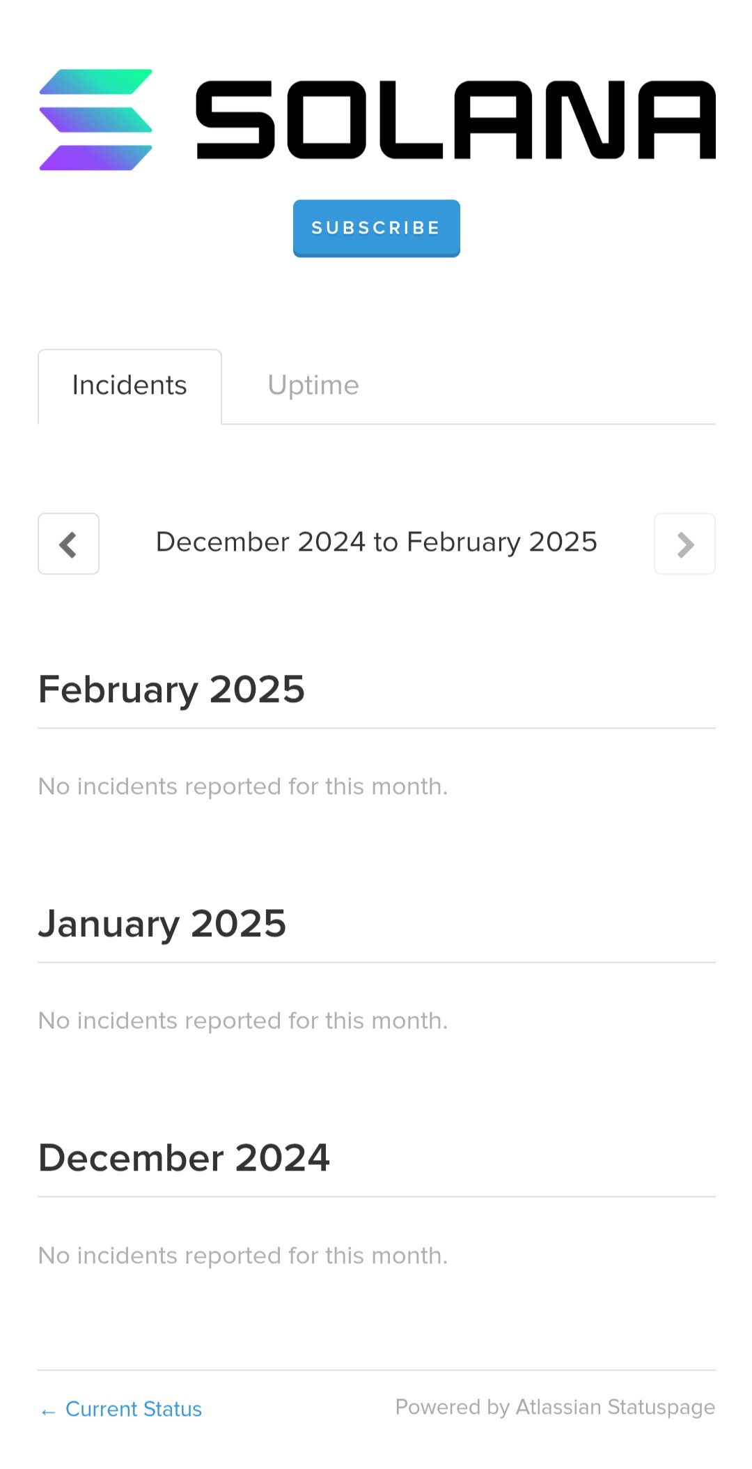 Solana's "One Year Without Downtime"