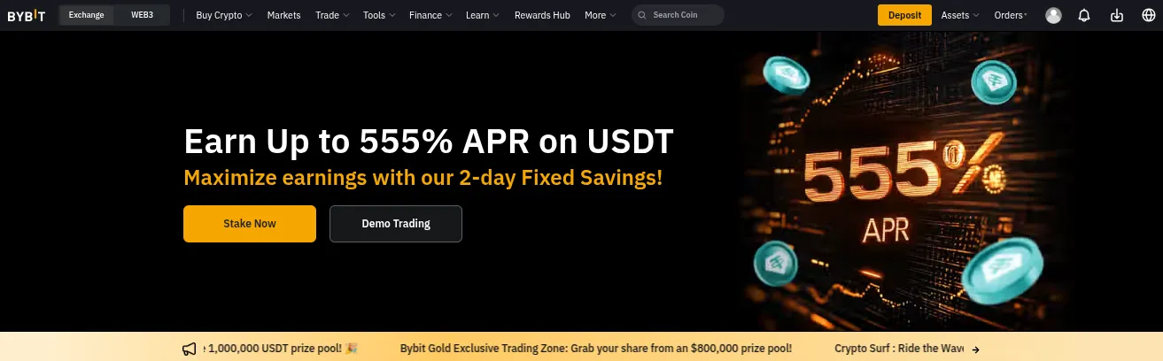 Staking offer on Bybit