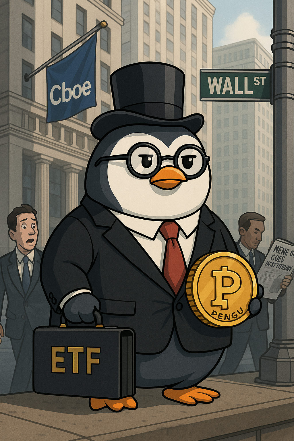 CBOE, 푸지 펭귄 ETF 신청. 밈이 기관화되다.