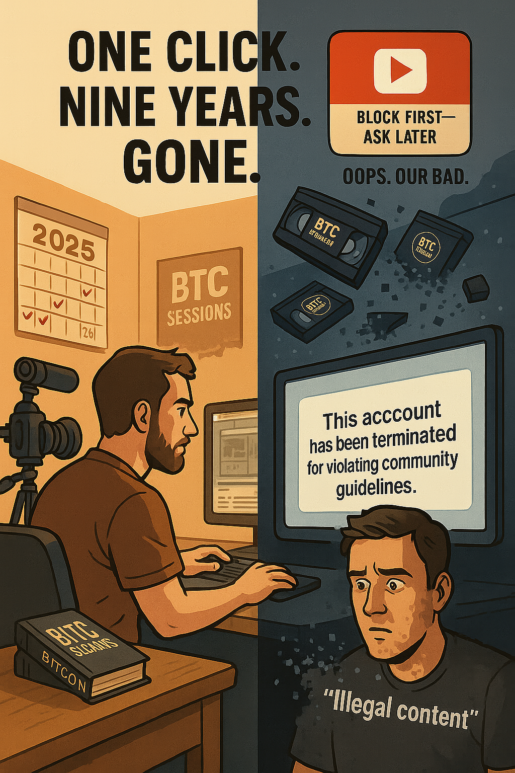 One click. Nine years. Gone.