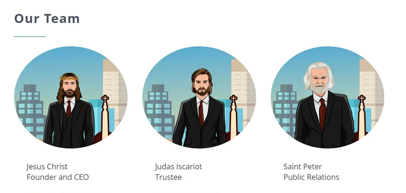 Screenshot from JC website