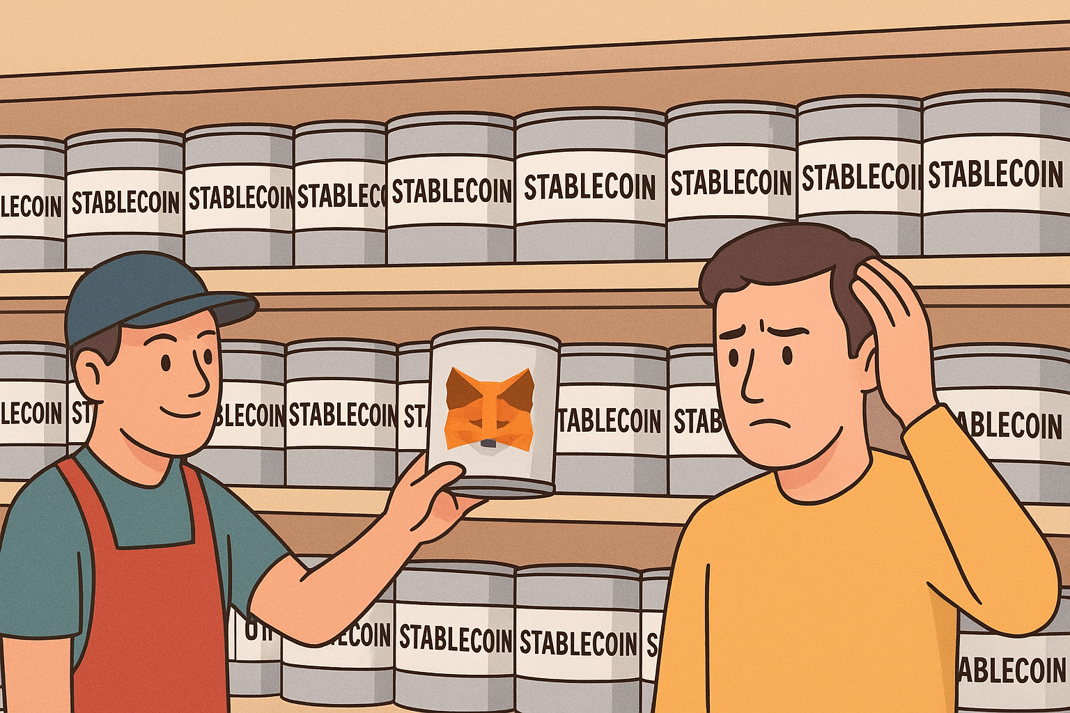 稳定币市场竞争激烈，MetaMask能否突围？