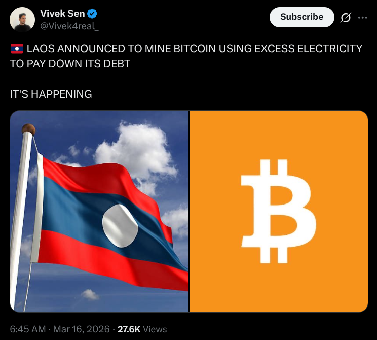 Yapay Zeka vs Bitcoin: Laos Muhtemelen Madenciliği Neden Tercih Etmeyecek