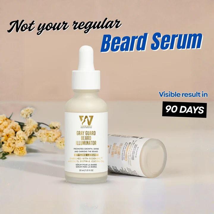 White Wolf Beard Serum Price in Nepal | 14% Higher Hair Density