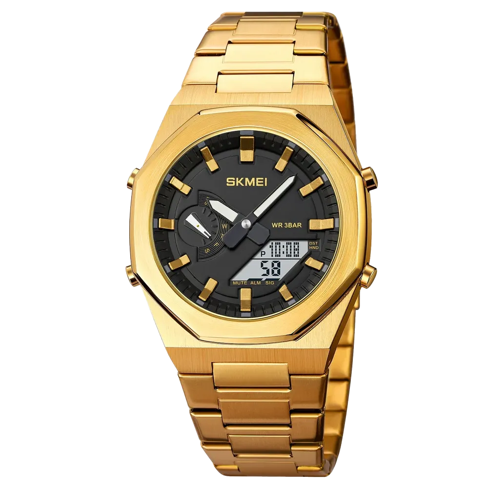 Skmei 1816 Men's Dual Display Watch | 5 Alarms & World Time | In Nepal