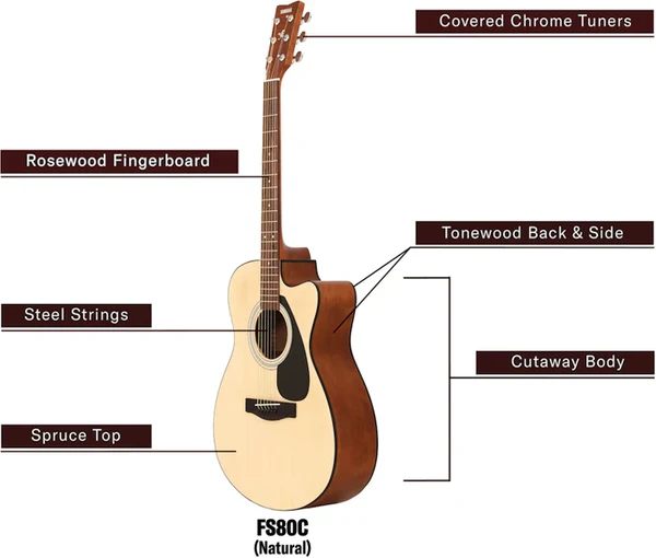 Yamaha FS80C Acoustic Guitar Price in Nepal-Vanijay-4