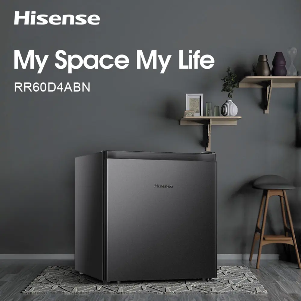 Hisense RR60D4ABN mini Refrigerator 60L, Black price in Nepal-4