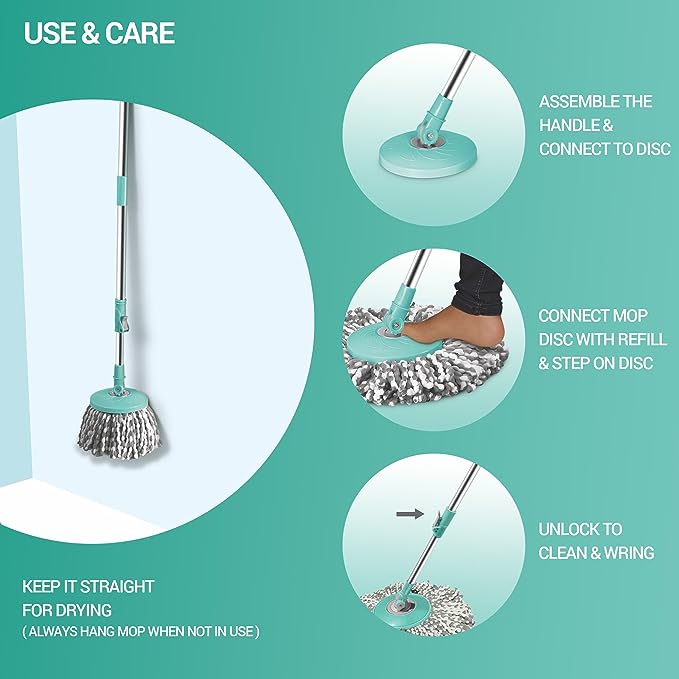 Spotzero Royale Spin Mop Floor Cleaning Mop price in Nepal-4