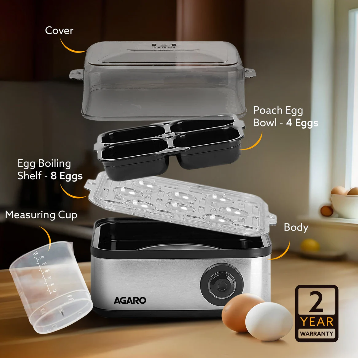 AGARO Egg Boiler and Poacher price in Nepal-1
