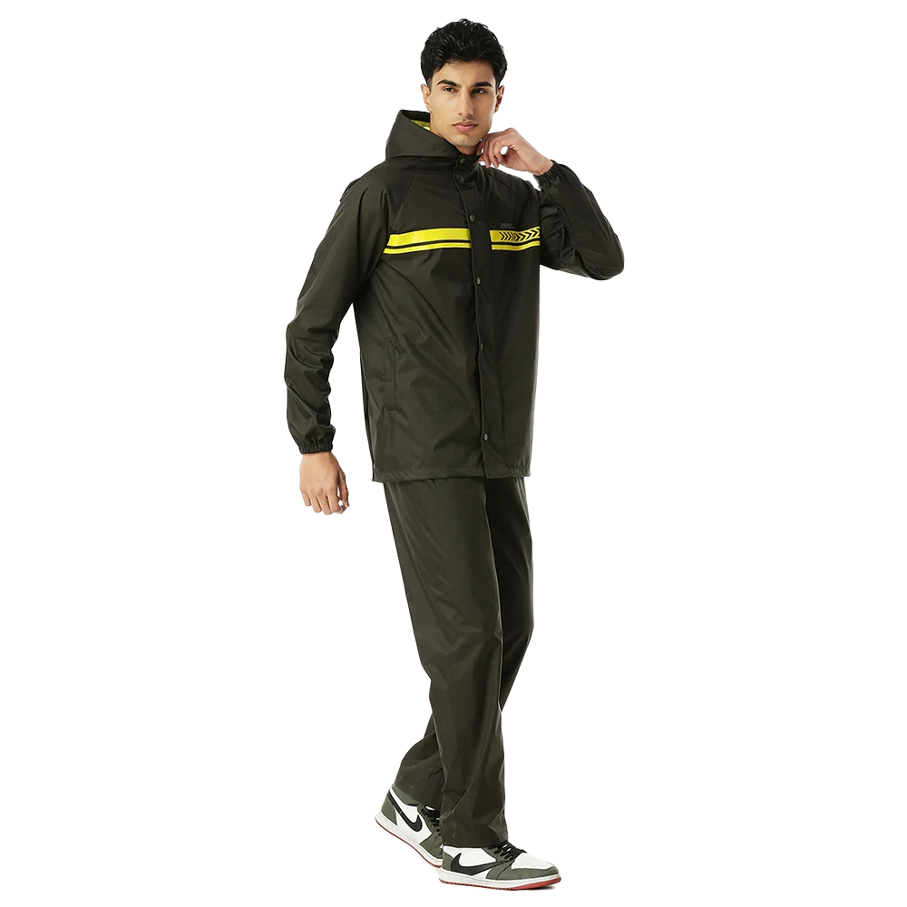Zeel Hero Olive Raincoat | 100% Waterproof | Backpack-Friendly