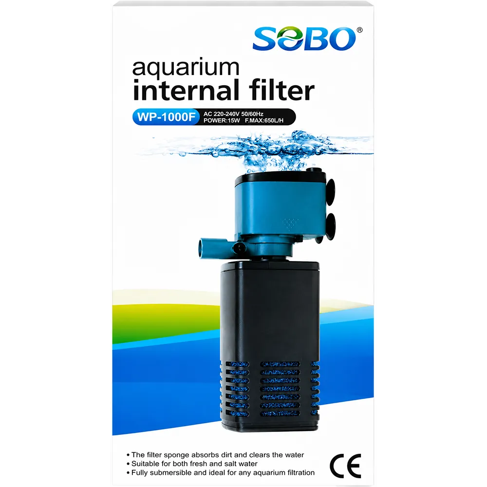 SOBO Aquarium Internal Filter Pump WP-1000F 15W