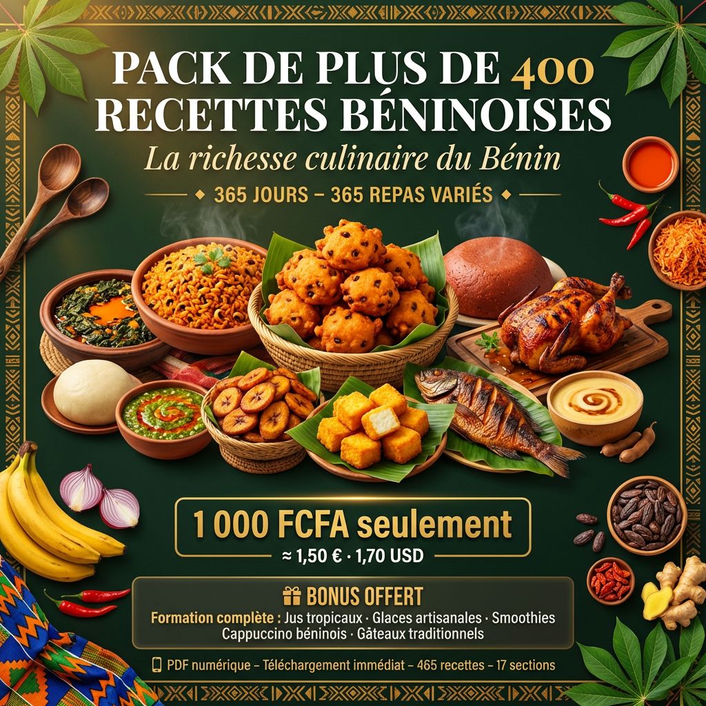PACK DE 400 RECETTES BENINOISE