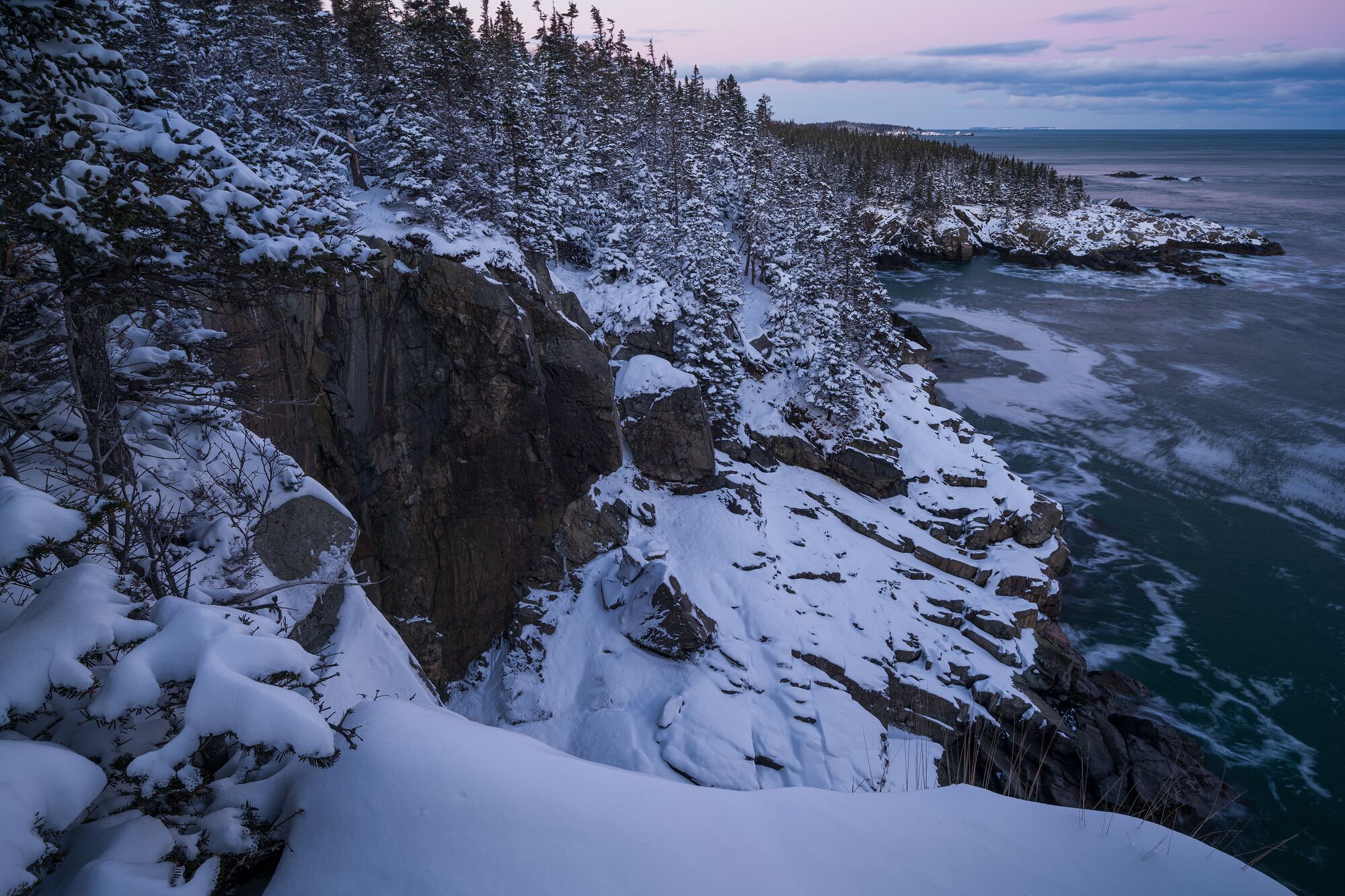 Snow on the Coast of Maine