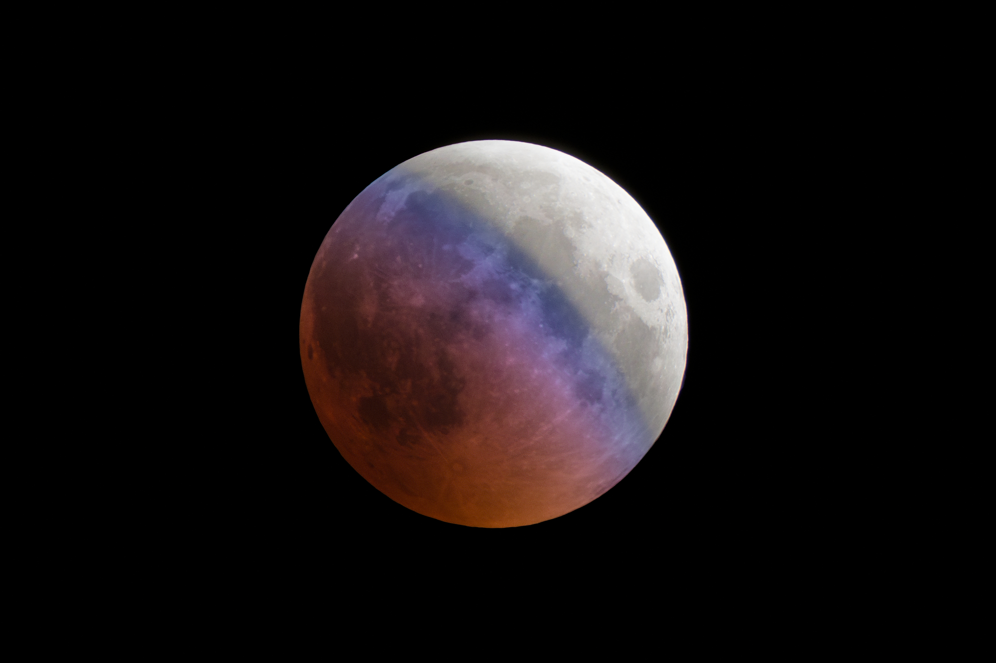 Partial Phase of Total Lunar Eclipse