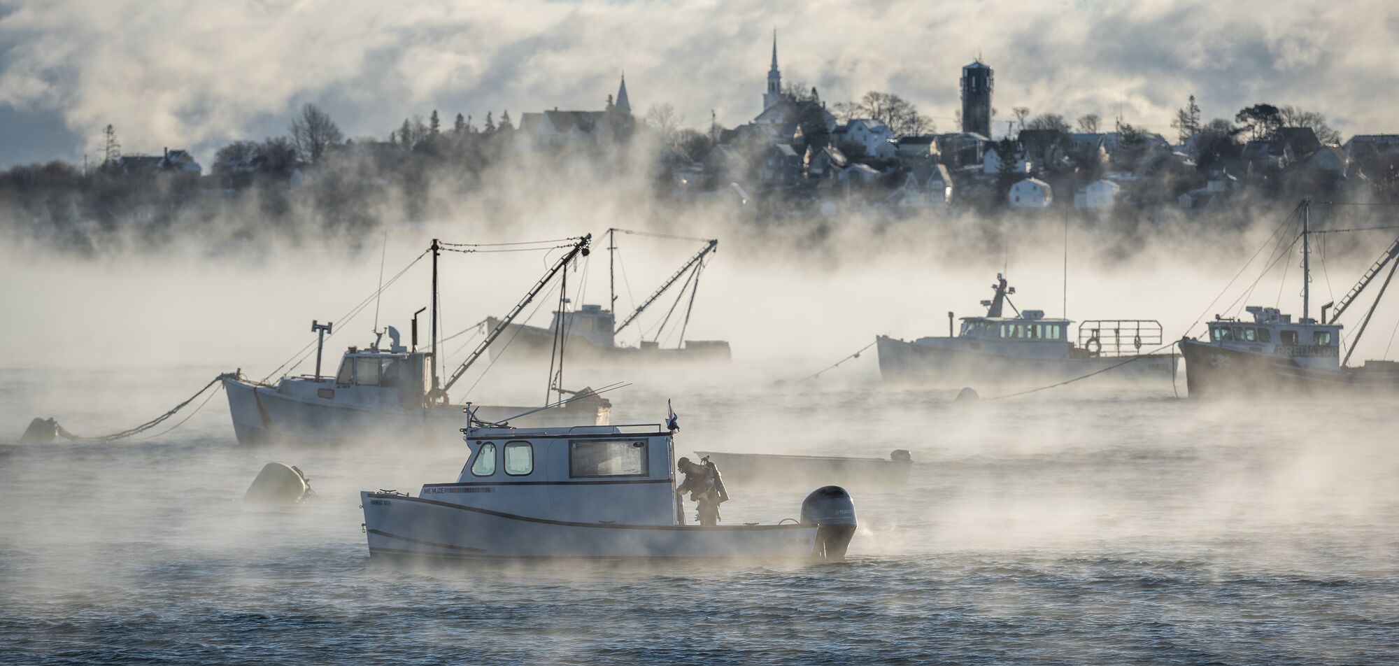 Winter Scallop Diving in Lubec
