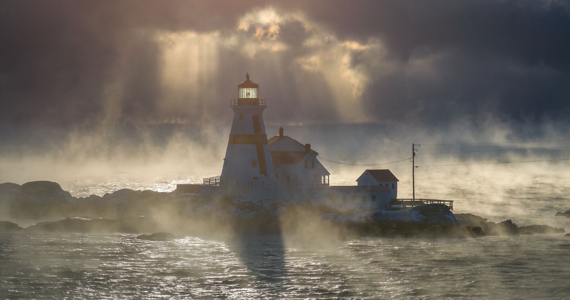 Sea Smoke Sunrise at Head Harbour Lighthouse