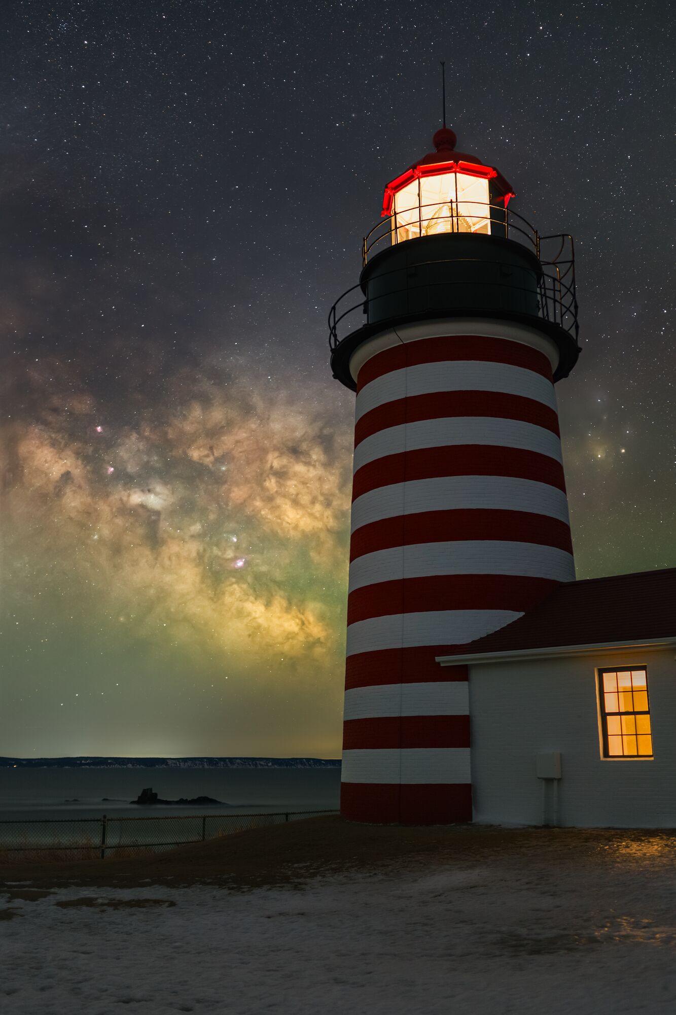 Milky Way at West Quoddy Head Lighthouse