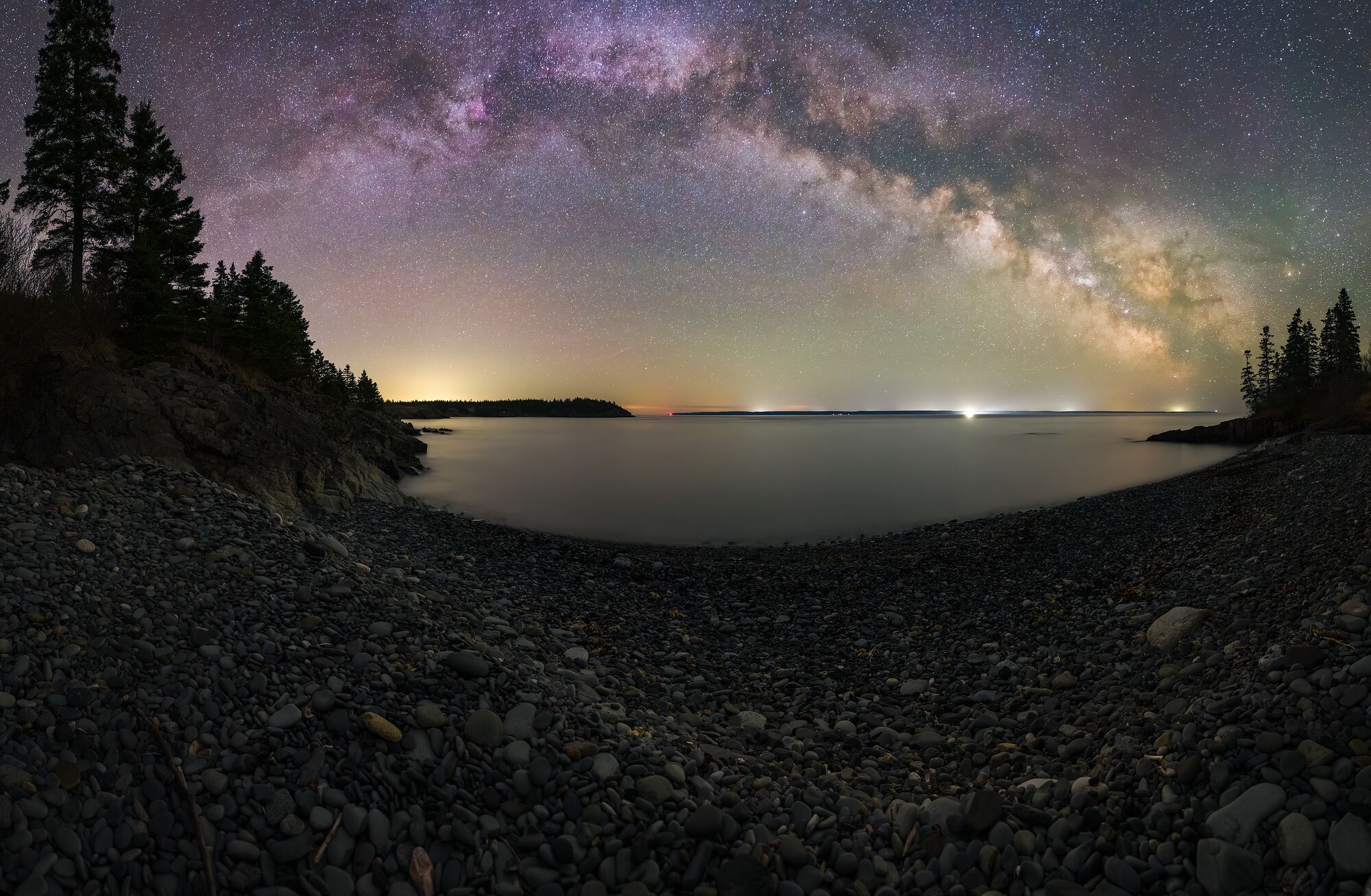 Milky Way Over Hamilton Cove