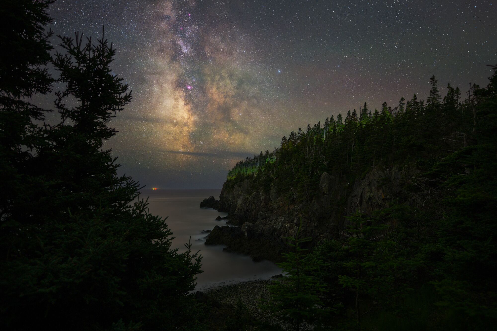 Milky Way Over the Coast of Maine