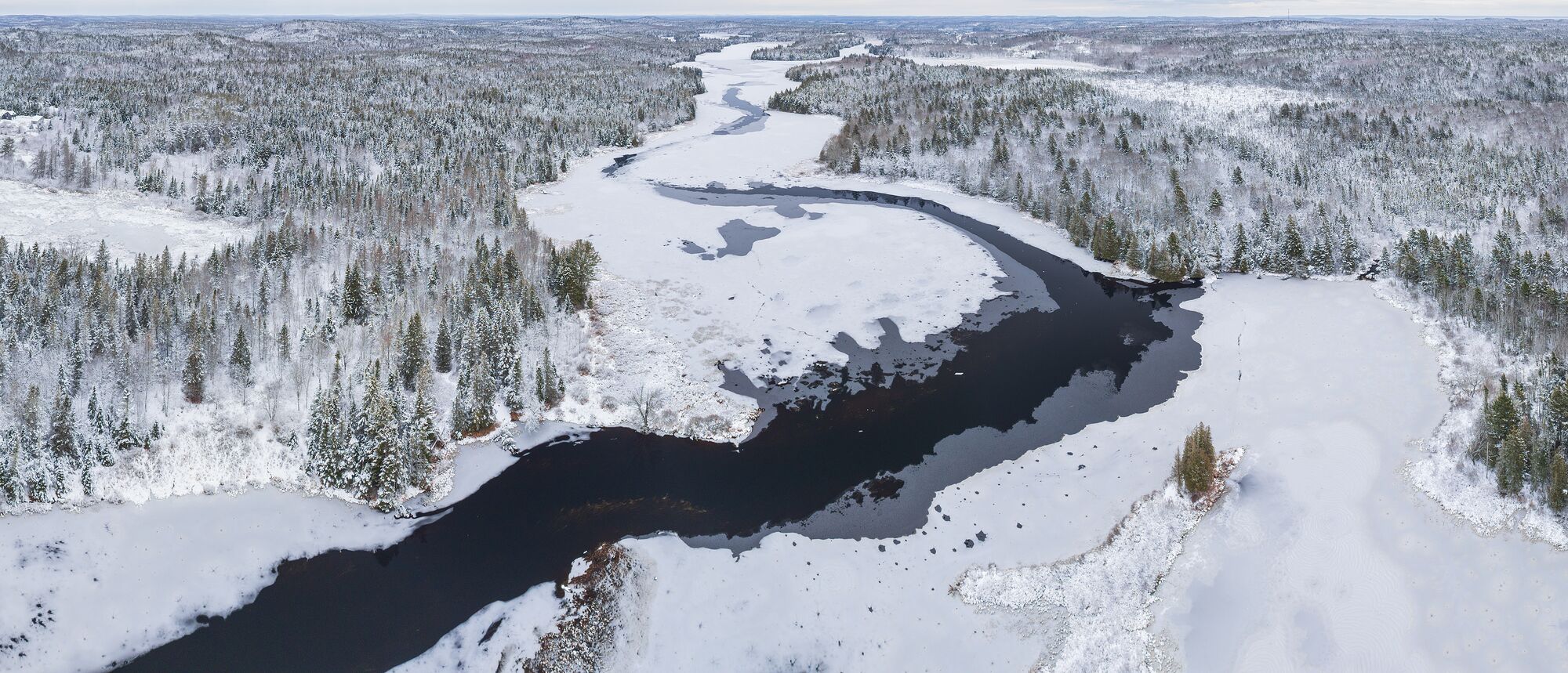 River in Snow
