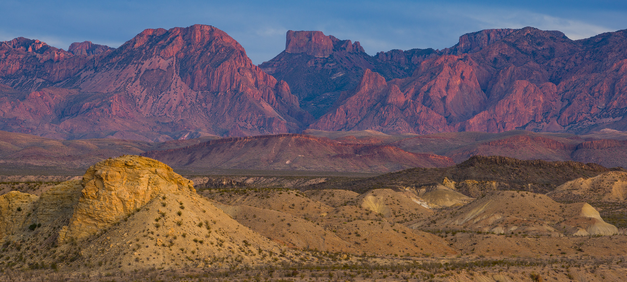 Chisos Mountains at Sunset