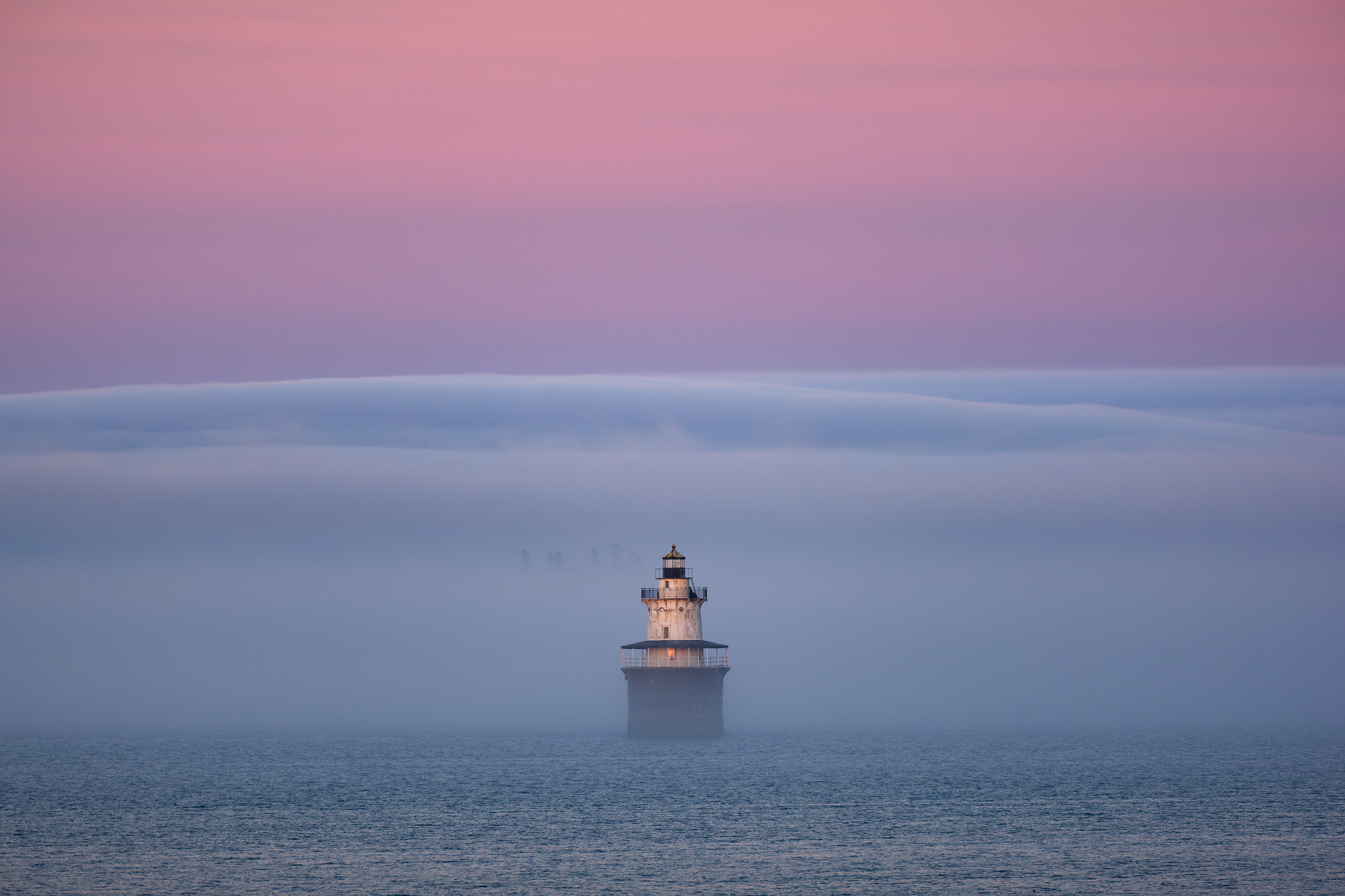 Spark Plug Foggy Sunset