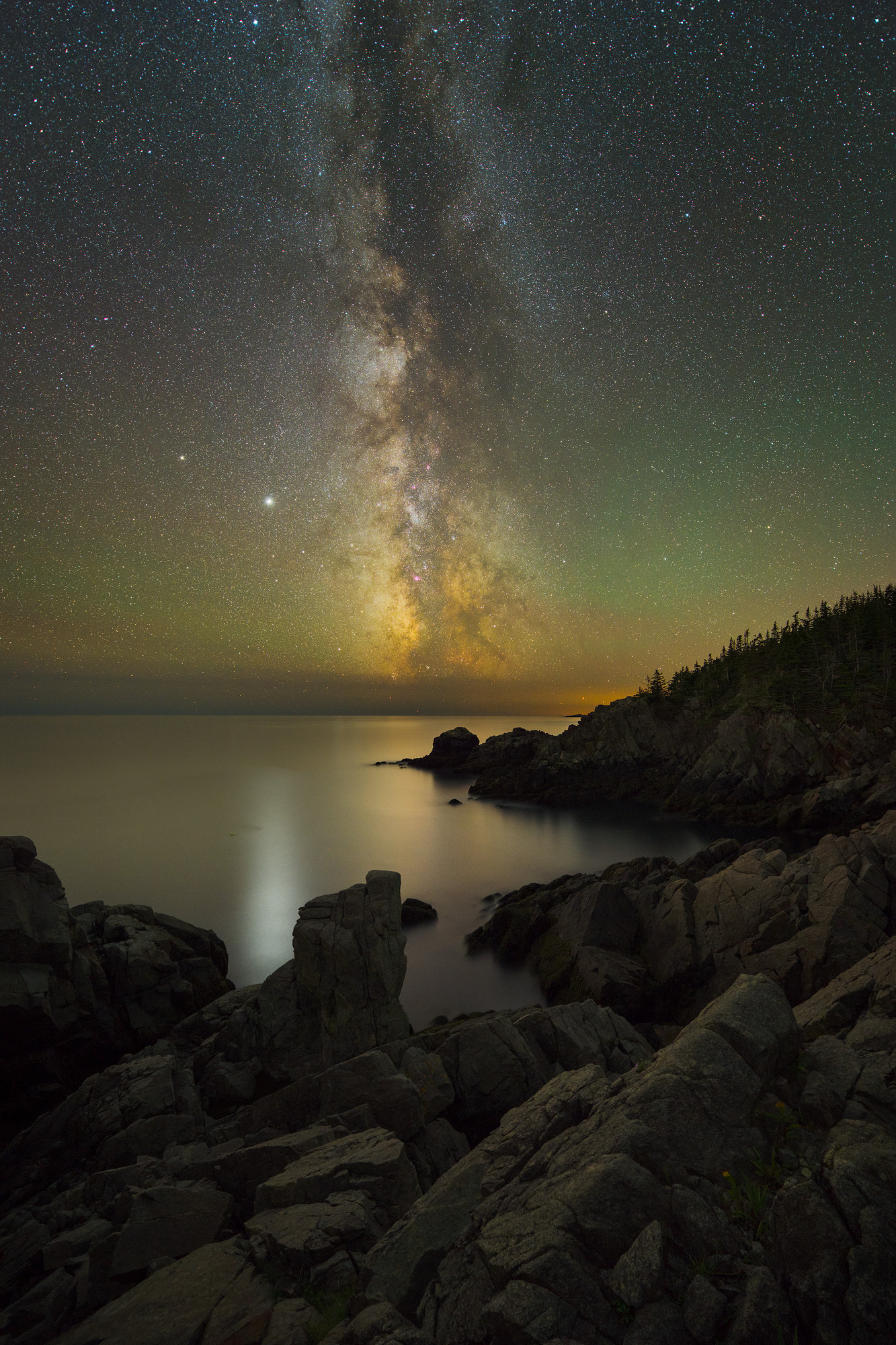Milky Way Over Ocean Cliffs