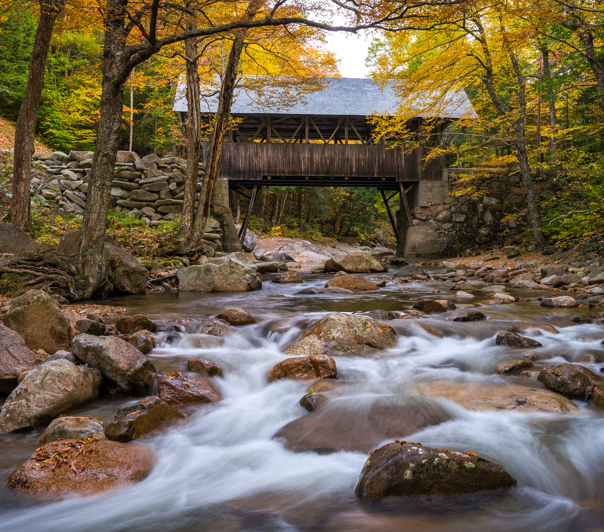 Covered Bridge in Fall