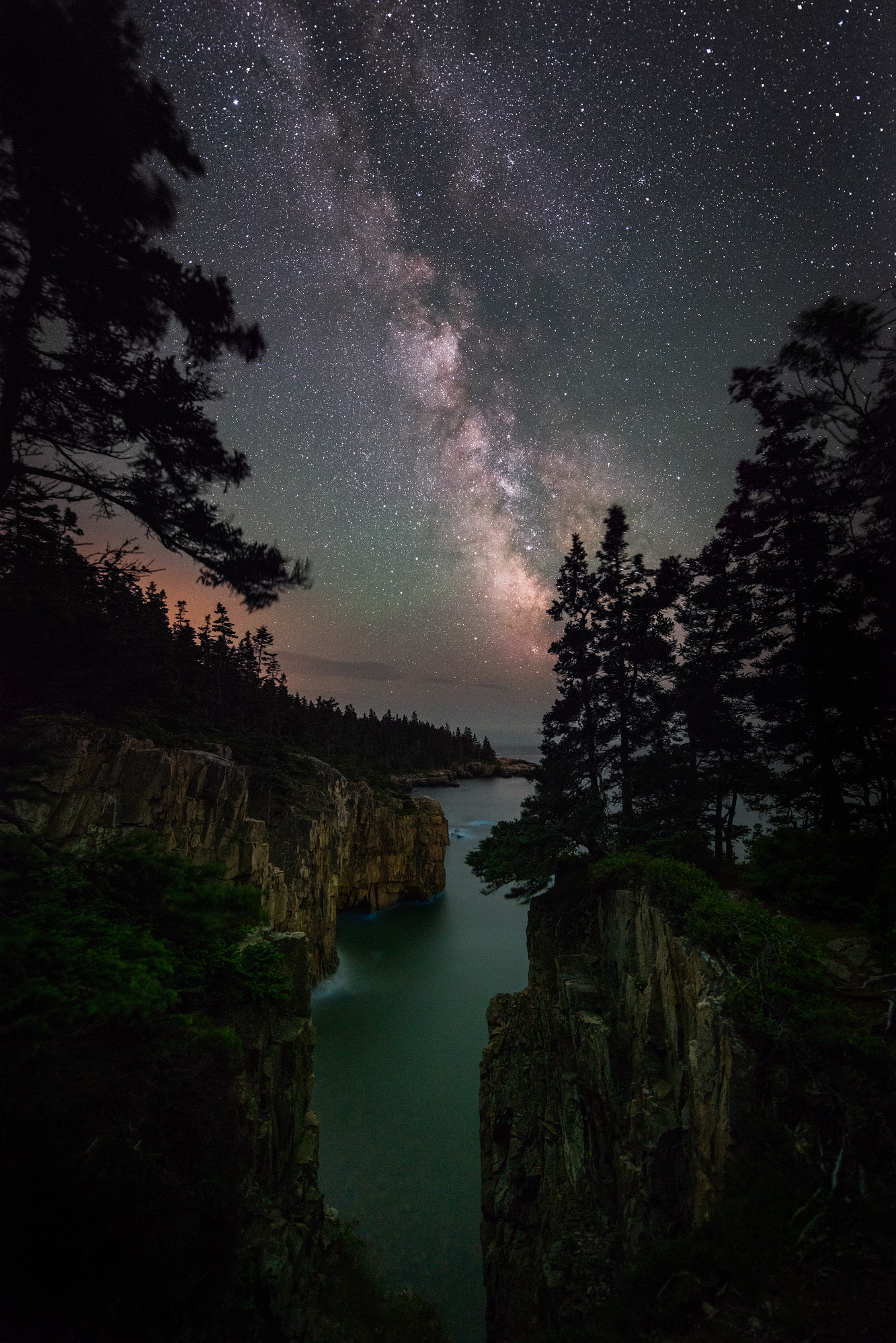 Milky Way Over Coast