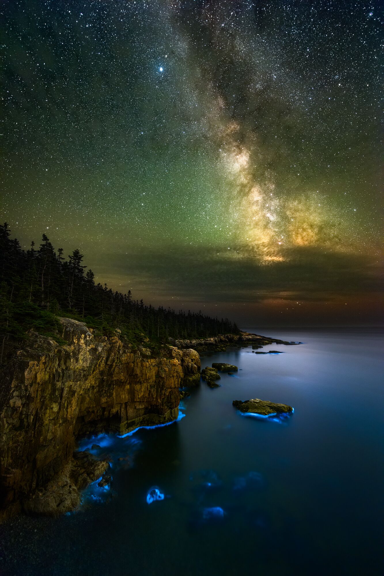 Glowing Coast - final blended image