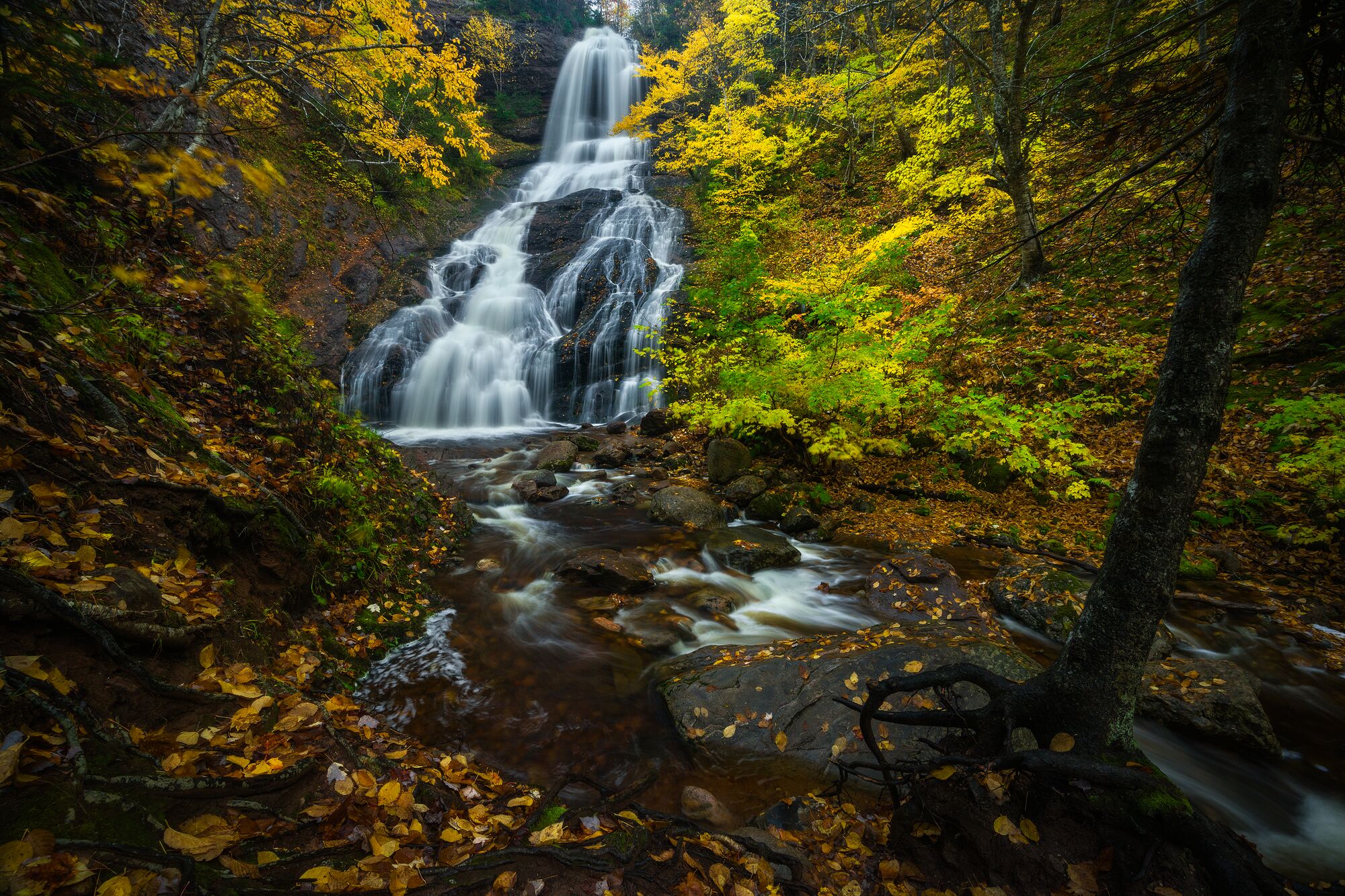 Fall at Beulach Ban Falls
