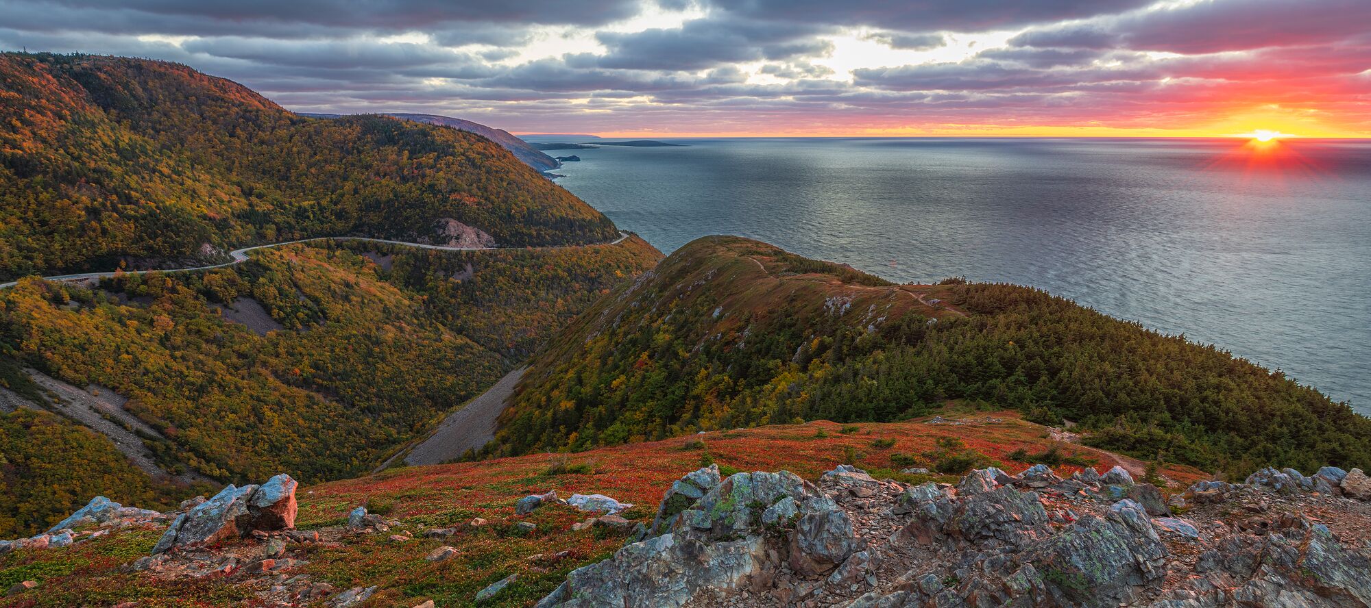 Fall Sunset on the Skyline Trail