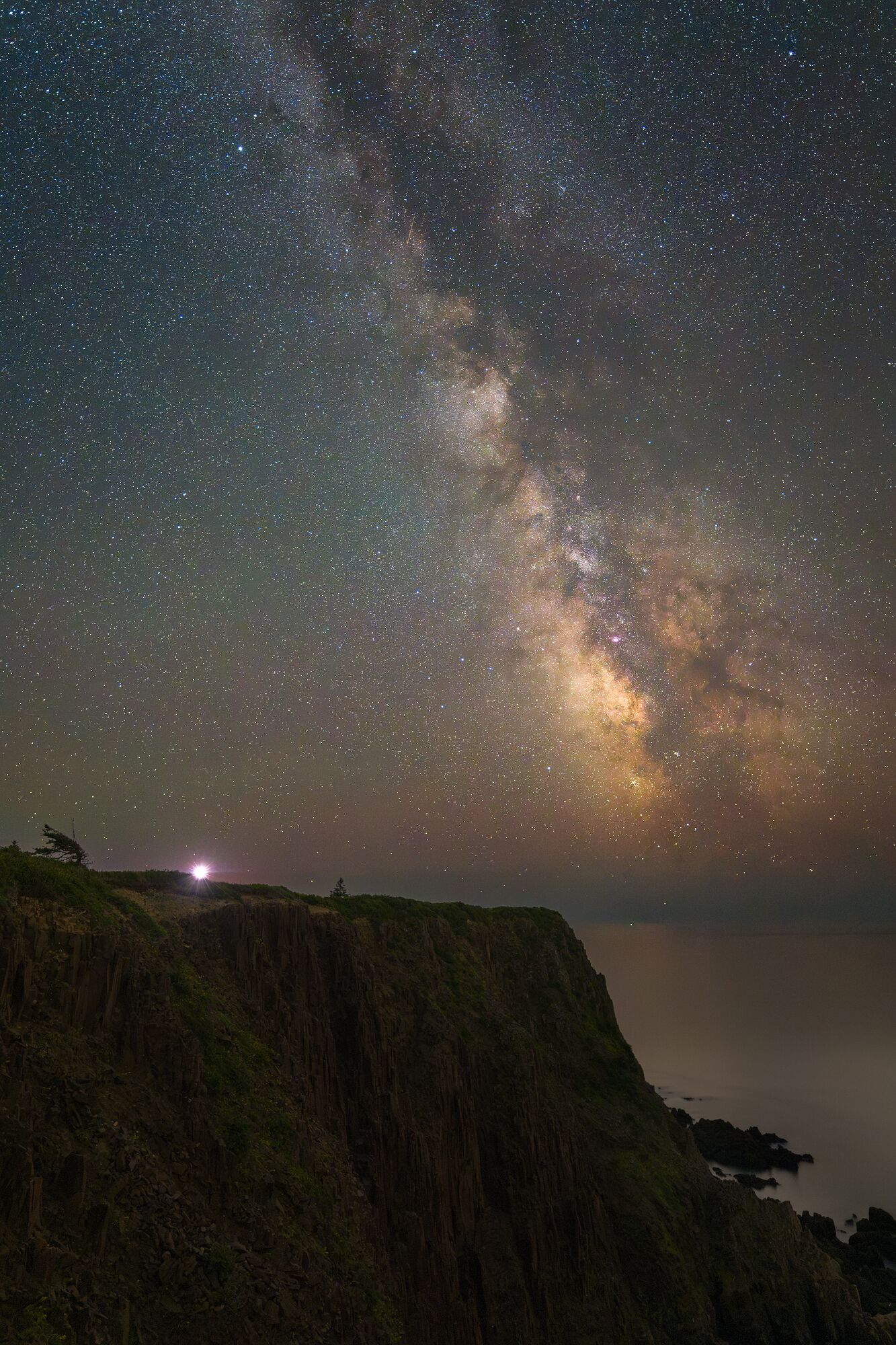 Milky Way Over Ocean Cliffs