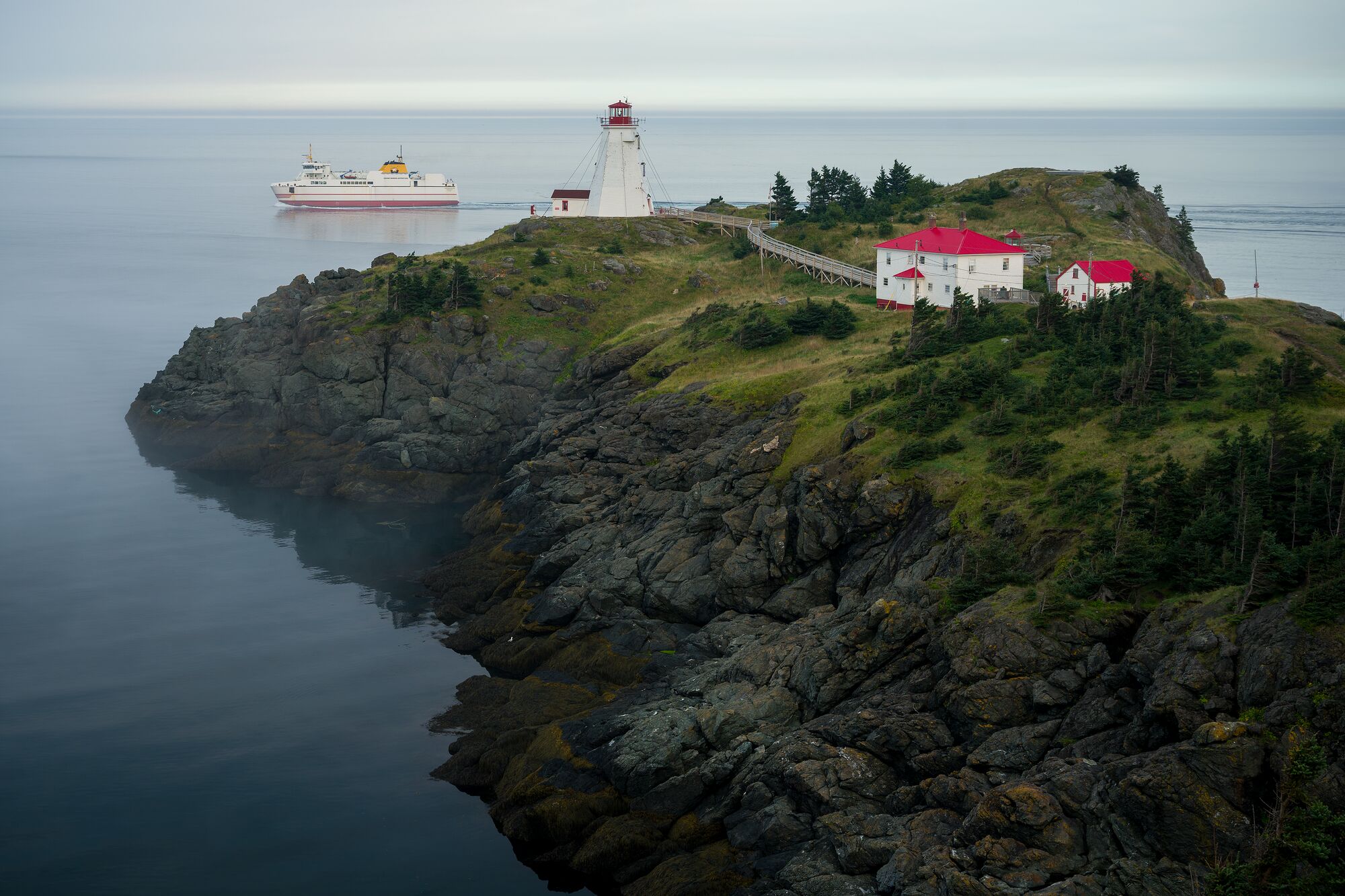 Grand Manan Ferry and Swallowtail Lighthouse