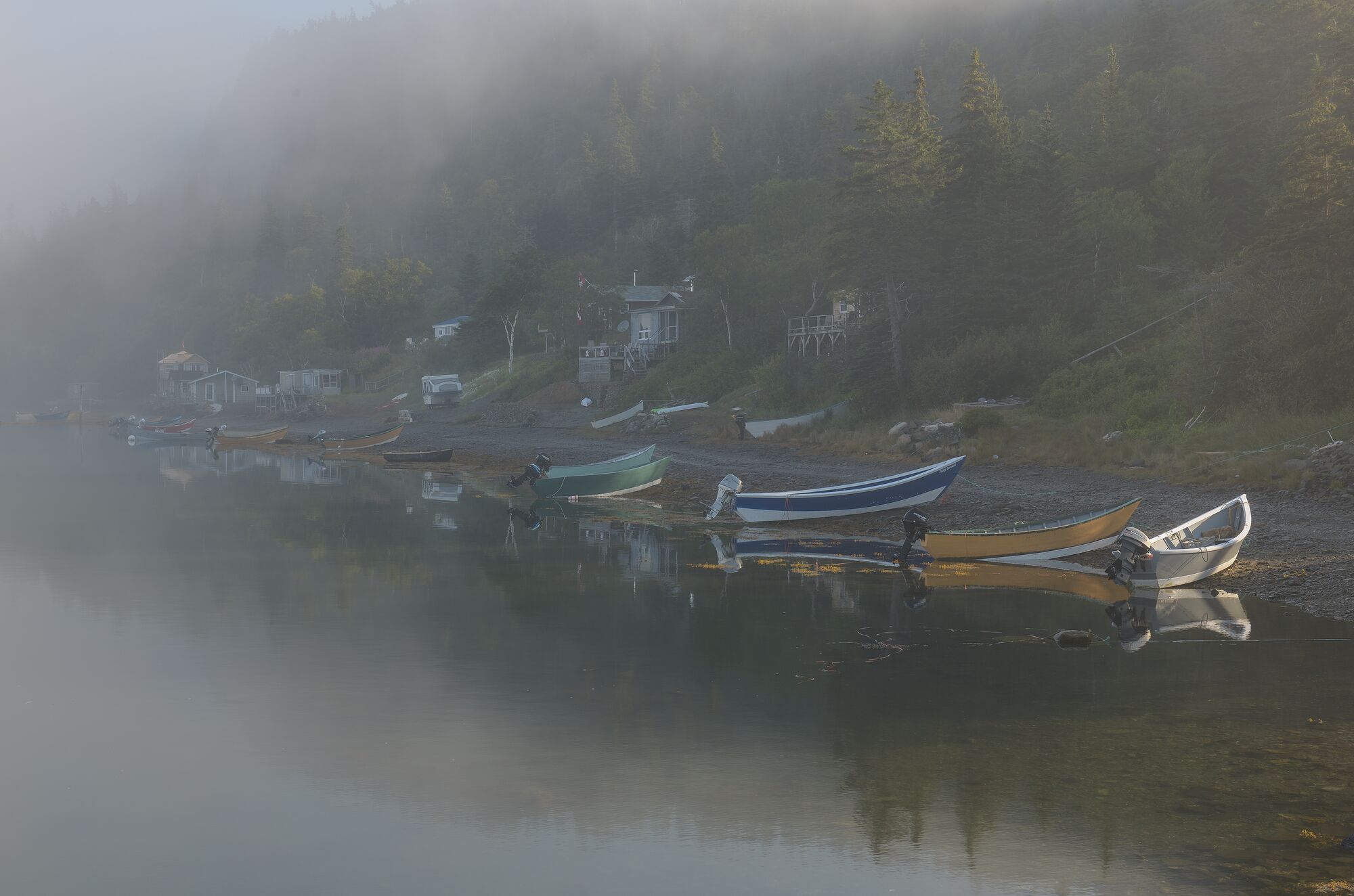 Foggy Morning Dories