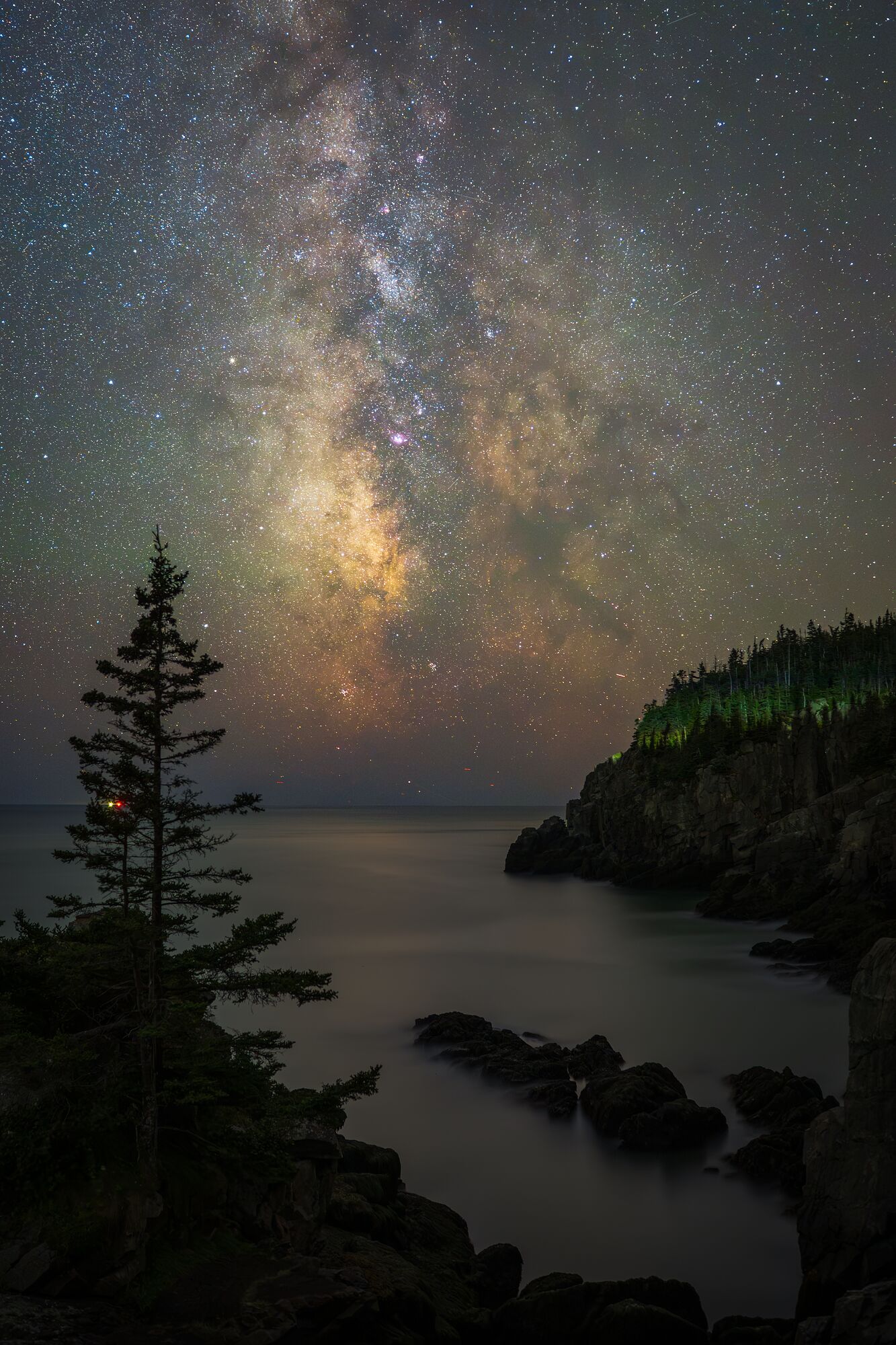 Milky Way Over the Coast of Maine