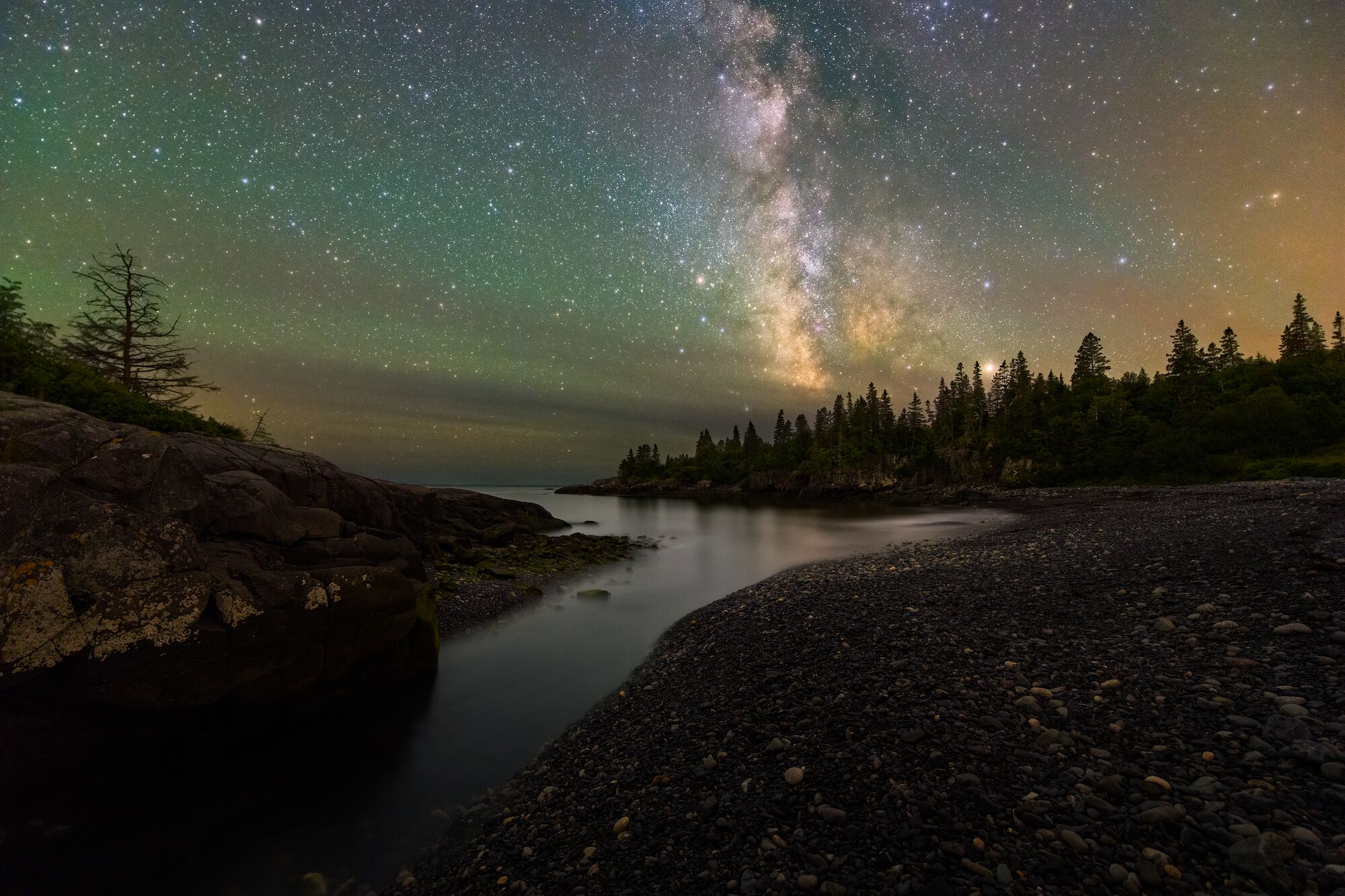 Milky Way Over the Coast of Maine