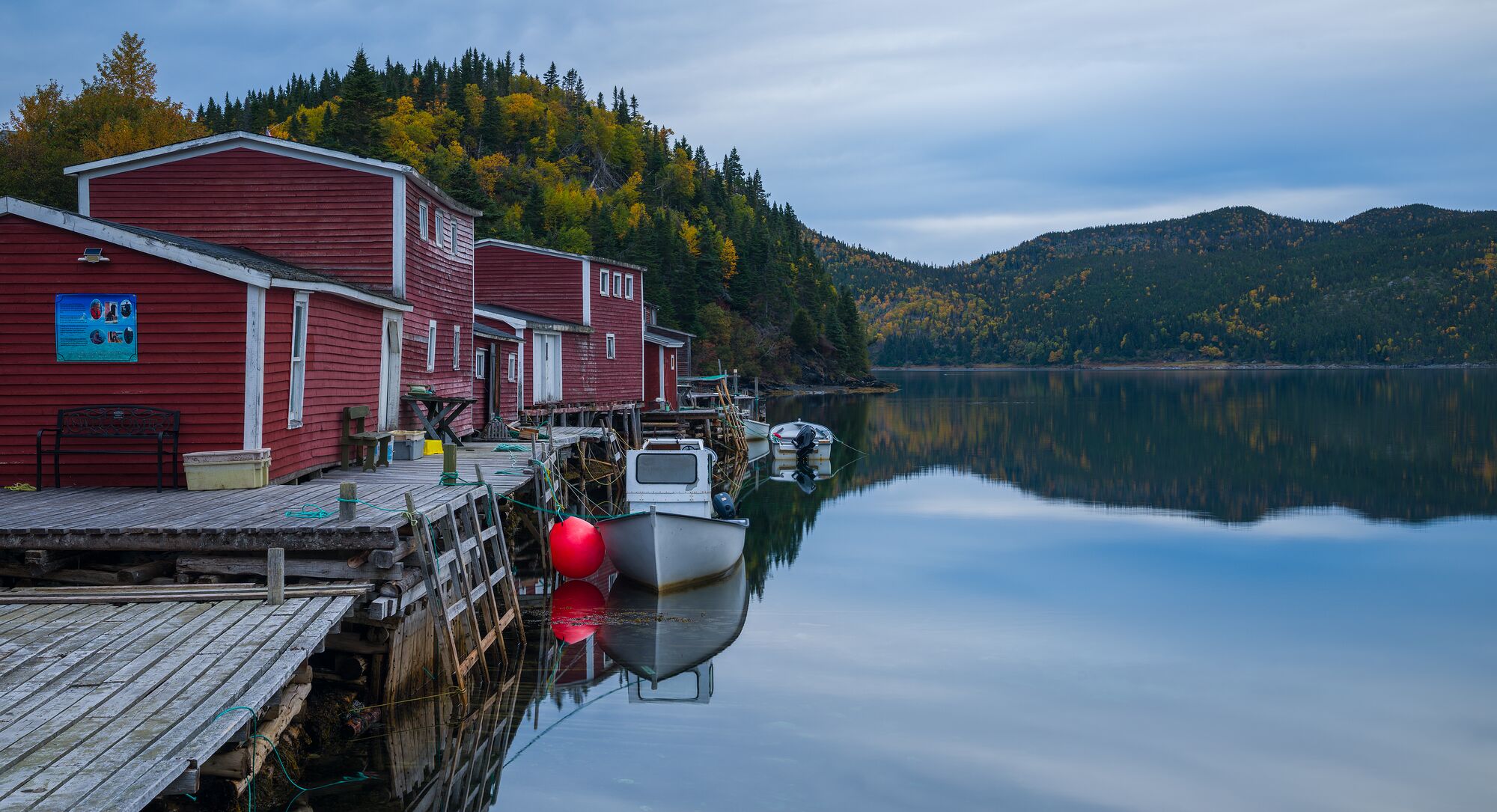 Fishing Stages and Fall Colors