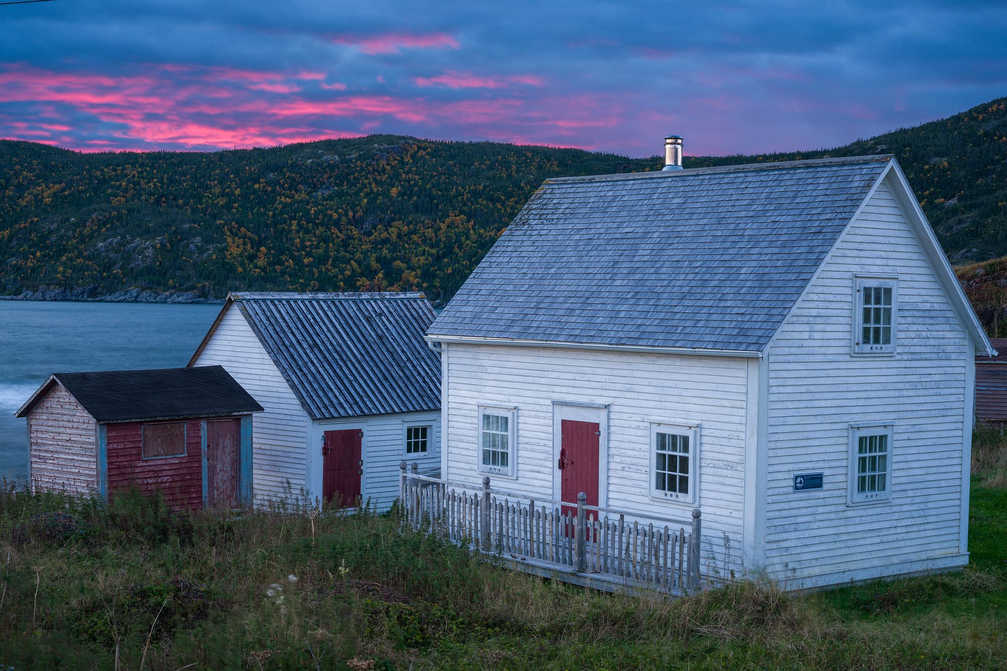 Outport Houses at Twilight