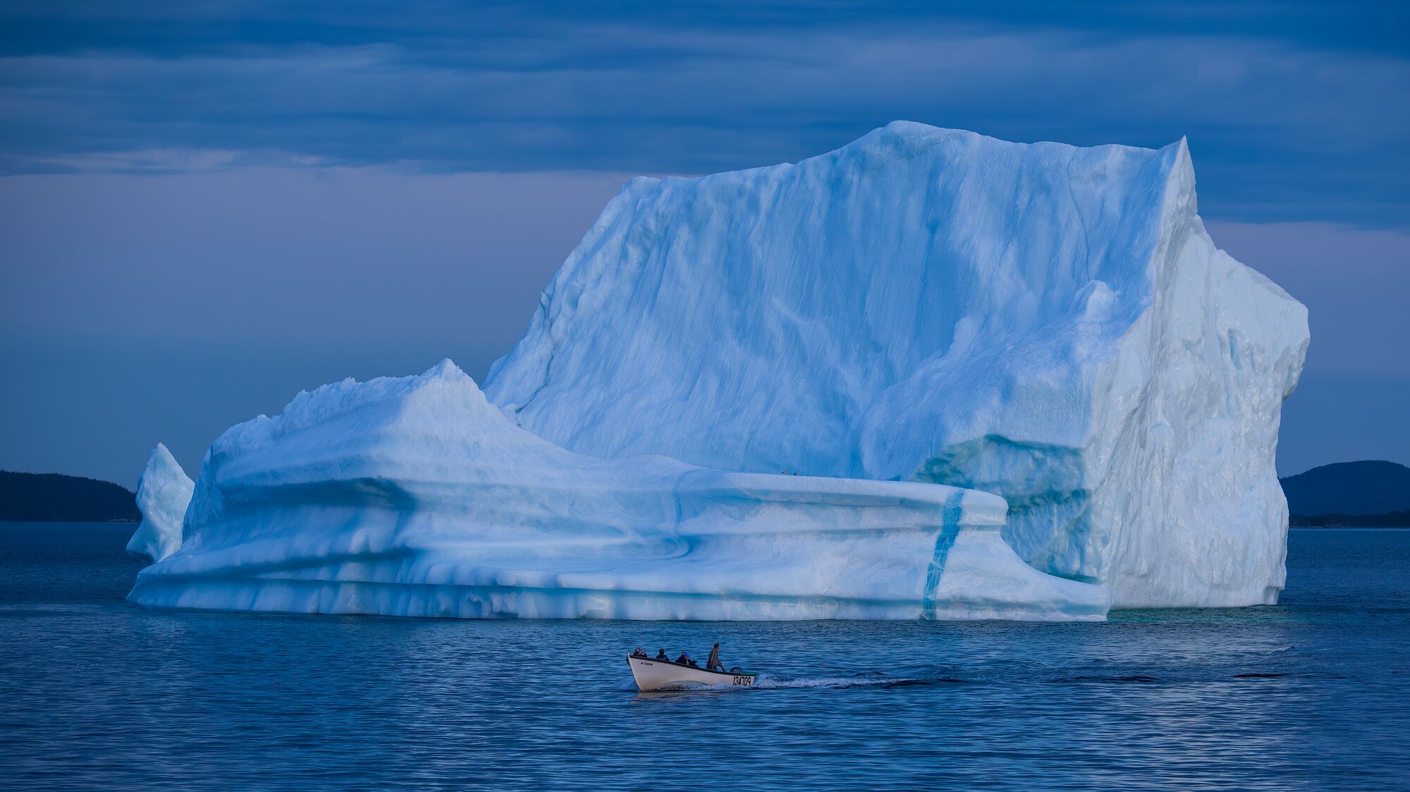 Moonrise Over Iceberg