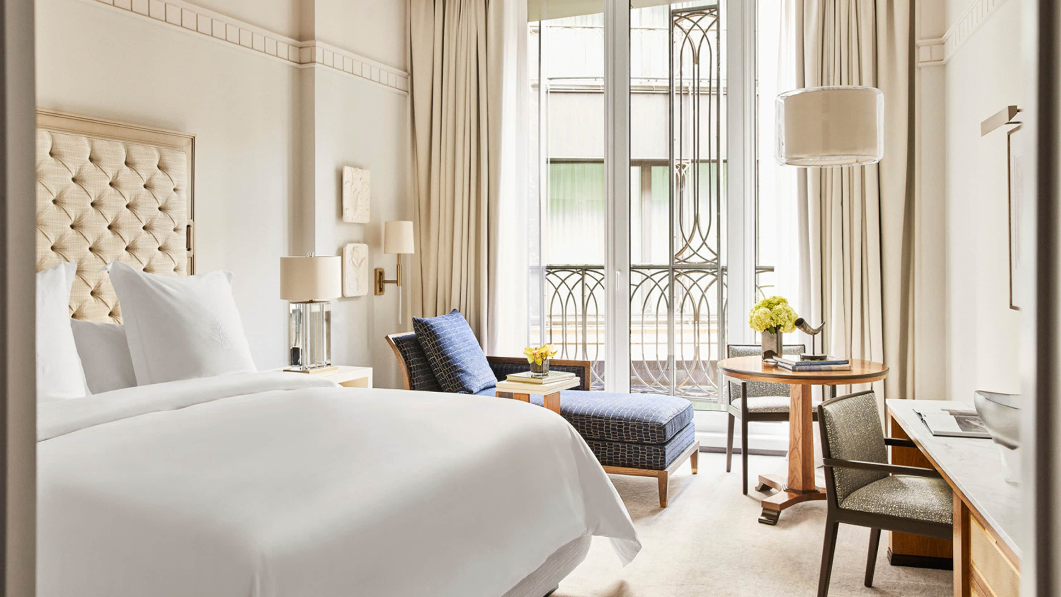 Superior guest room at Four Seasons Hotel Madrid
