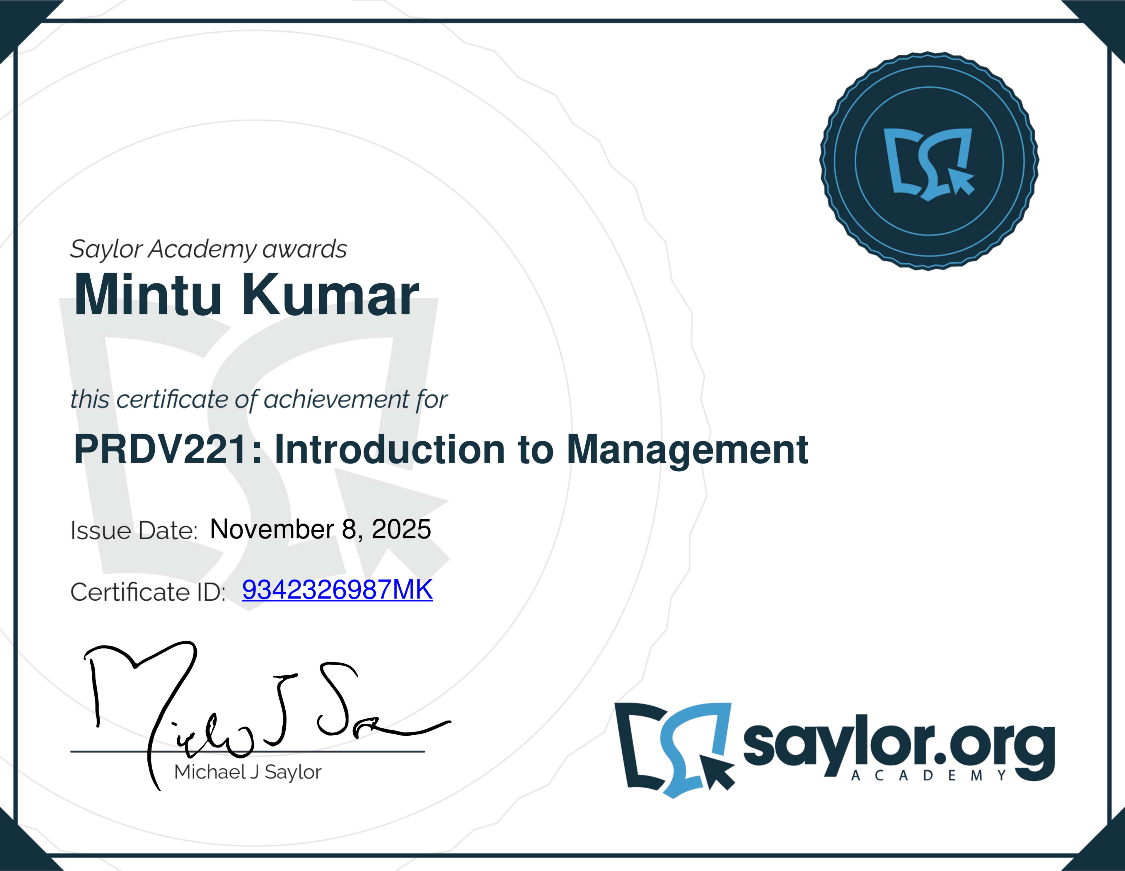 Introduction to Management