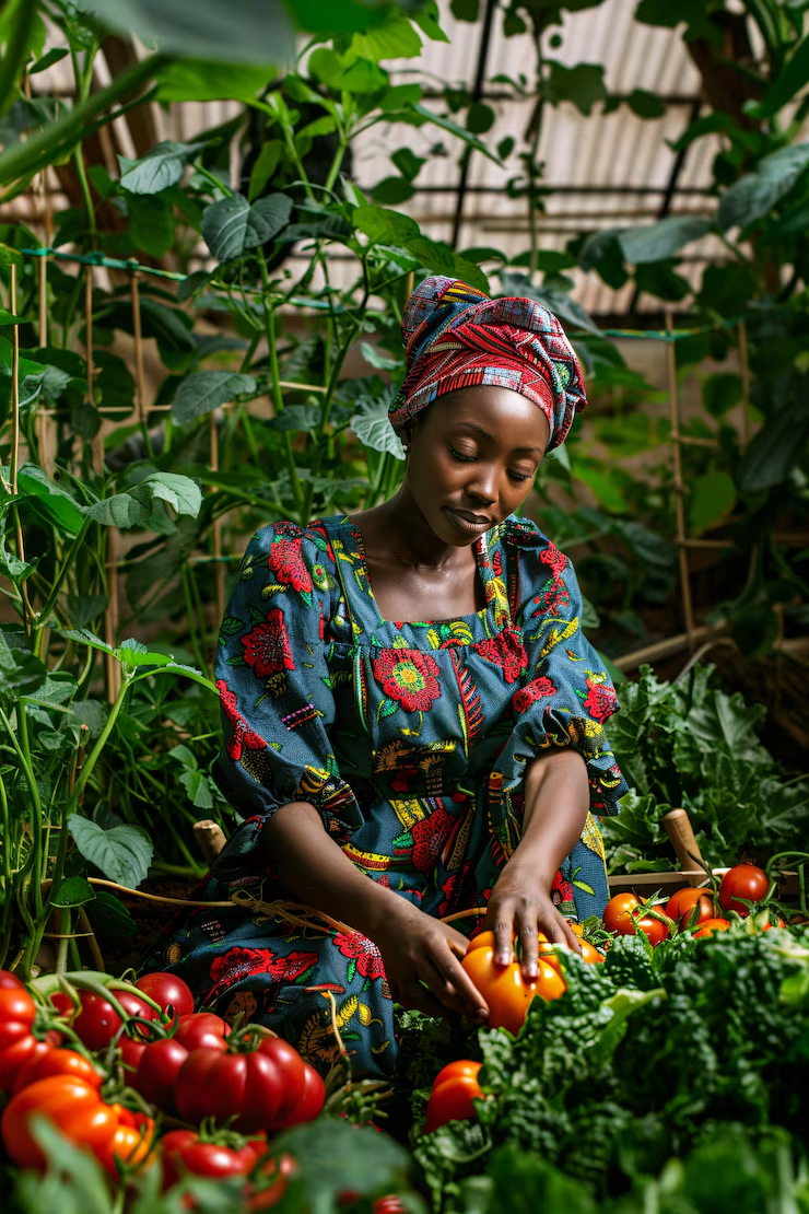 Fresh produce in a market